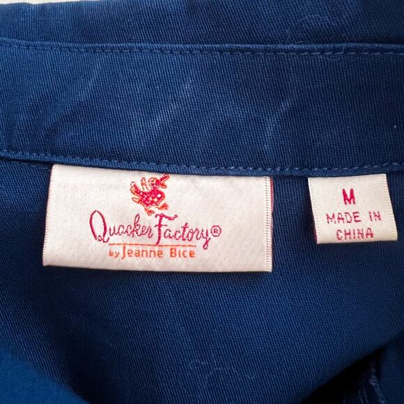 Quacker Factory Jacket Embroidered Womens M Embellished Western Stretch Cotton - Picture 5 of 8